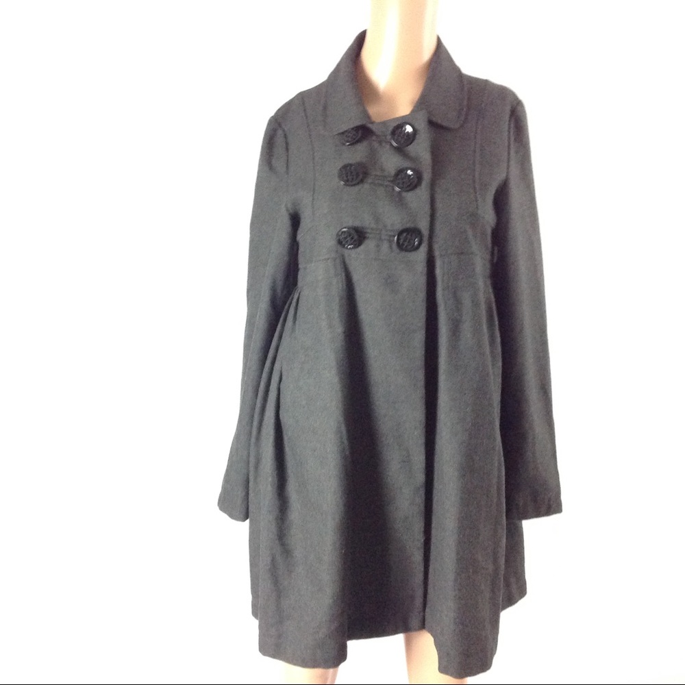 Women's Peacoat Winter Jacket XS Gray